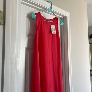 BB Dakota coral silk dress